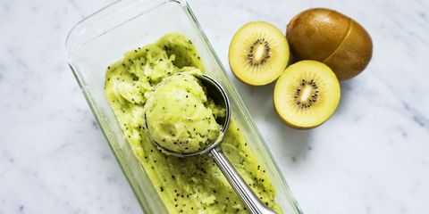 Kiwifruit, Food, Ingredient, Frozen dessert, Dish, Fruit, Cuisine, Produce, Pistachio ice cream, Ice cream, 