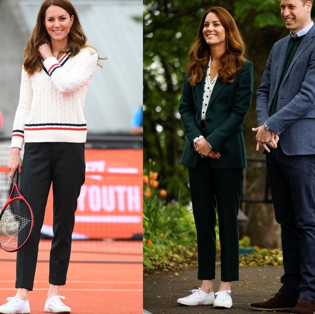 凱特王妃平價穿搭又上熱搜！這雙superga小白鞋真的穿不膩 根本英國皇室御用球鞋