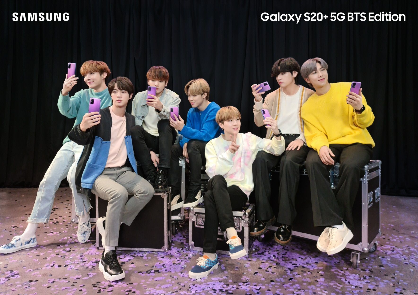 三星SAMSUNG推出「紫色愛心」Galaxy S20+和Buds+耳機！BTS防彈少年團 