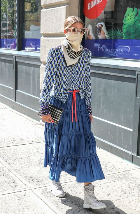 new york, ny   july 15 olivia palermo is seen on july 15, 2020 in new york city  photo by jose perezbauer griffingc images