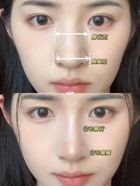 鼻影修容畫法