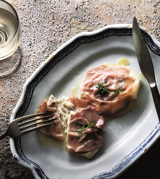 白身魚のサルディンボッカ Elle Gourmet エル グルメ 白身魚のサルディンボッカ Elle Gourmet エル グルメ