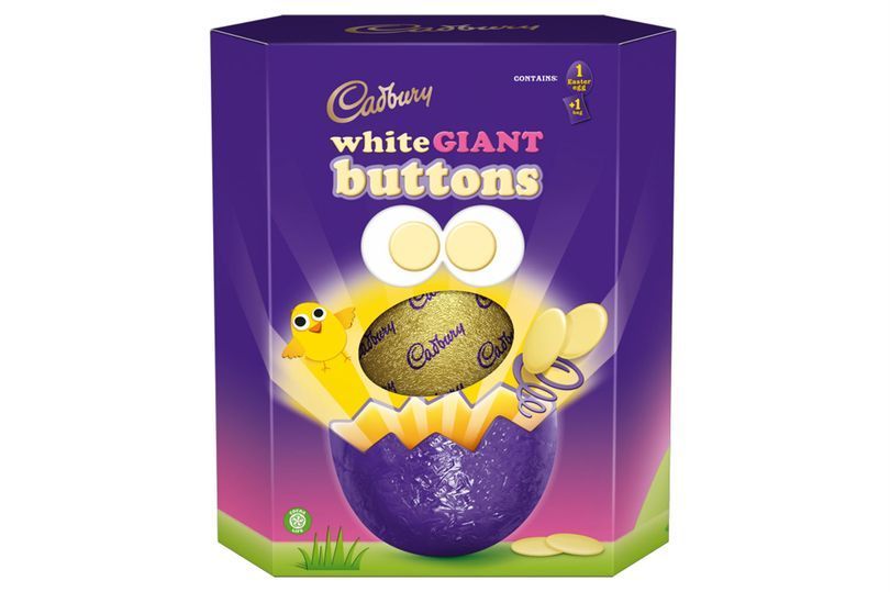 White Chocolate Buttons Easter Egg 