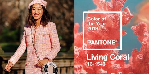 Pantone, 年度代表色, 彩通, 珊瑚橘,色彩穿搭,2019年度代表色,潮流色,色彩趨勢