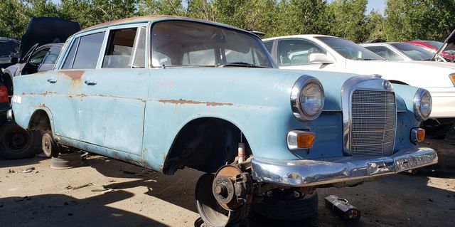 1967 mercedes benz 230 in colorado junkyard