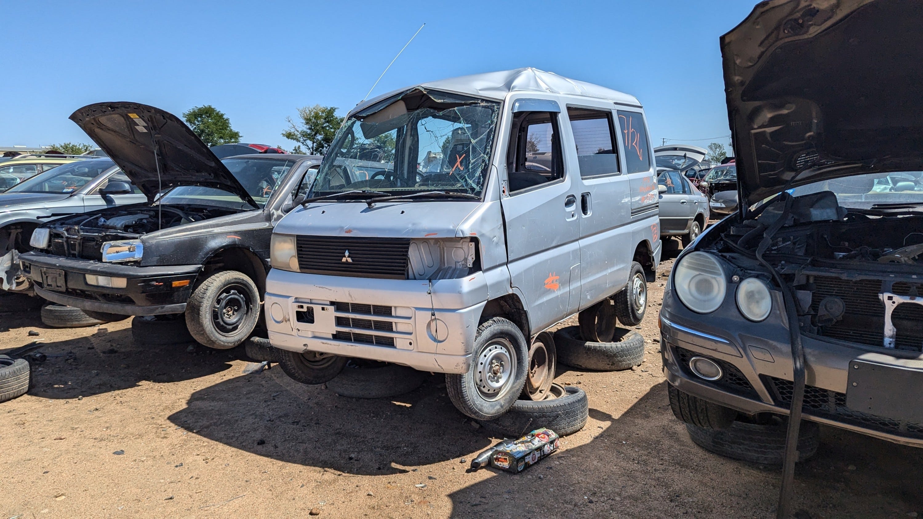 1999 Mitsubishi Minicab 4WD Kei Van Is Junkyard Treasure near Denver