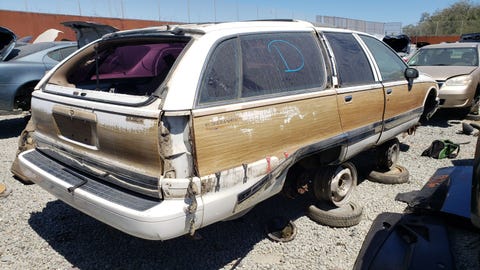 1993 buick roadmaster estate in california junkyard