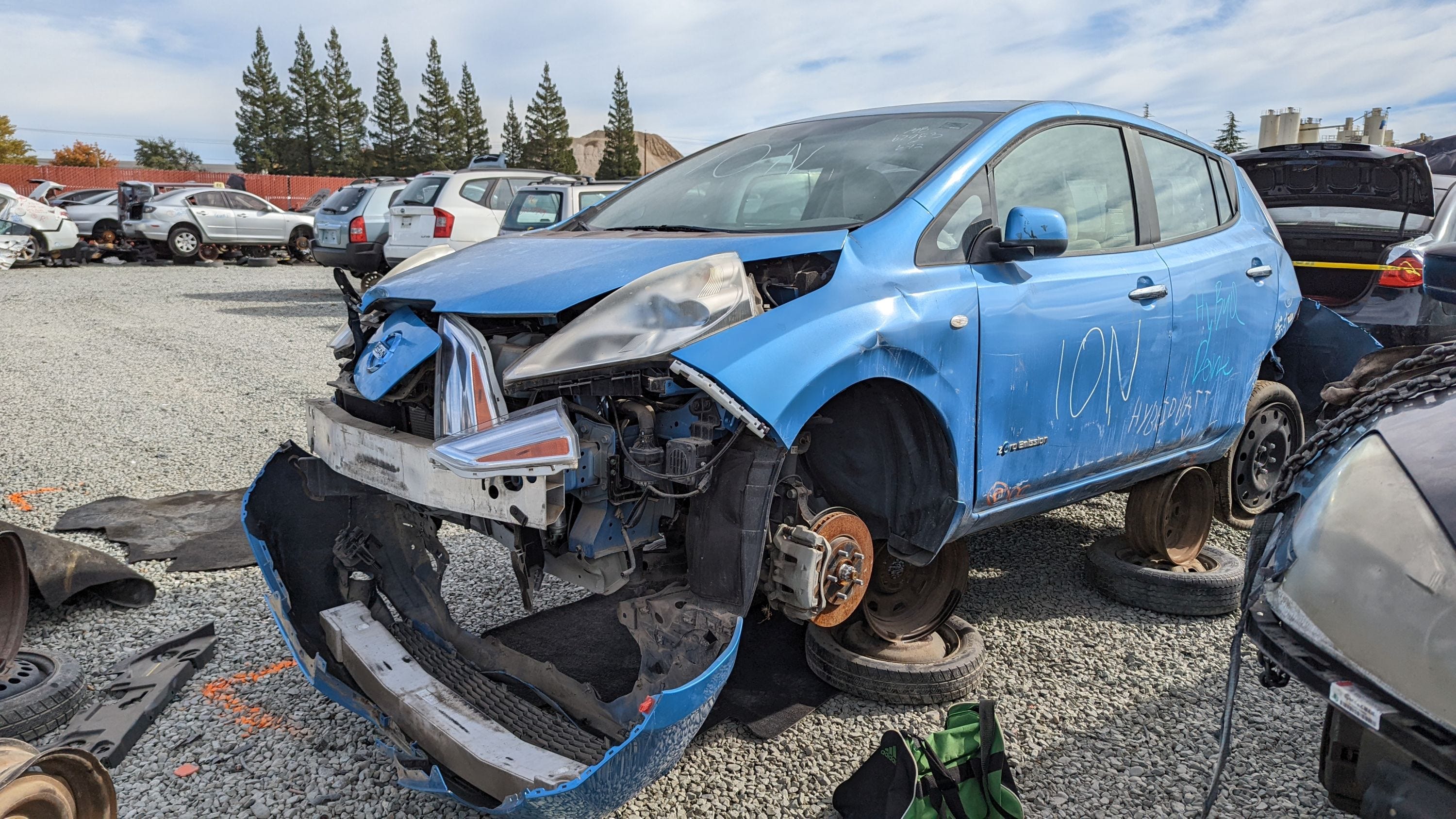 2011 Nissan Leaf in California Junkyard