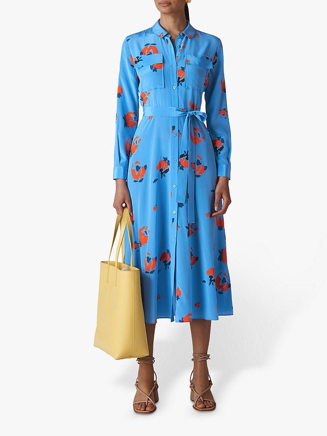 whistles freya print shirt dress