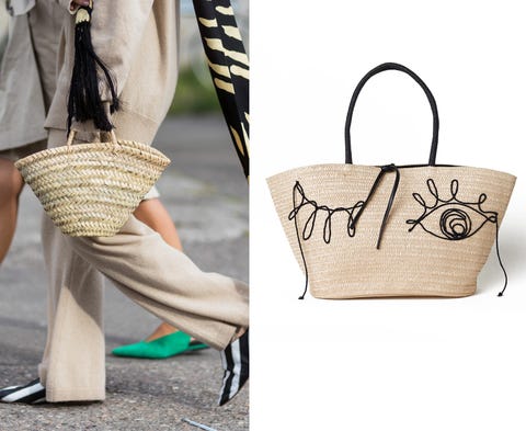 image Hai già scelto tra le borse primavera estate 2019 quella che metterai in valigia per le vacanze? Considerare la coffa, le borse di paglia siciliana ricamate con i pom pom e decorate, da abbinare alle scarpe moda dell'estate 2019.