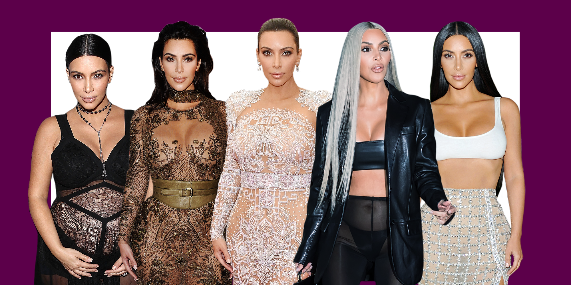 Kim Kardashian West's Most Naked Dresses - Kim K's Sexiest ...