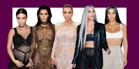 All Kim Kardashian Porn - Kim Kardashian West's Most Naked Dresses - Kim K's Sexiest Outfits