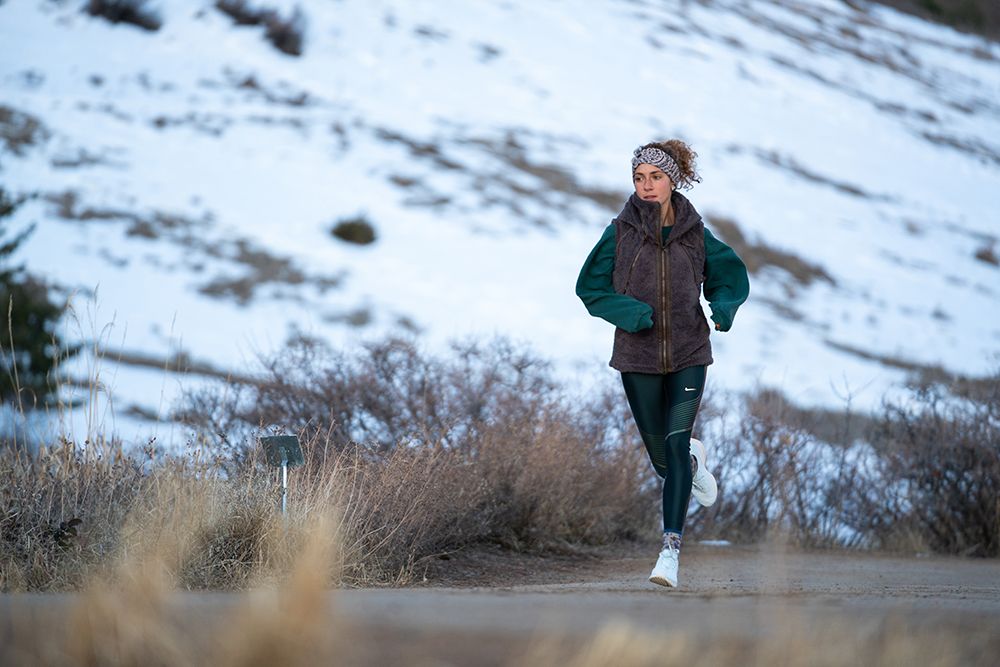 winter running hoodie