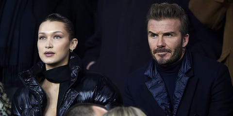 ベラ ハディッドとベッカム パリで一緒にサッカー観戦 ベラ ハディッドとベッカム パリで一緒にサッカー観戦