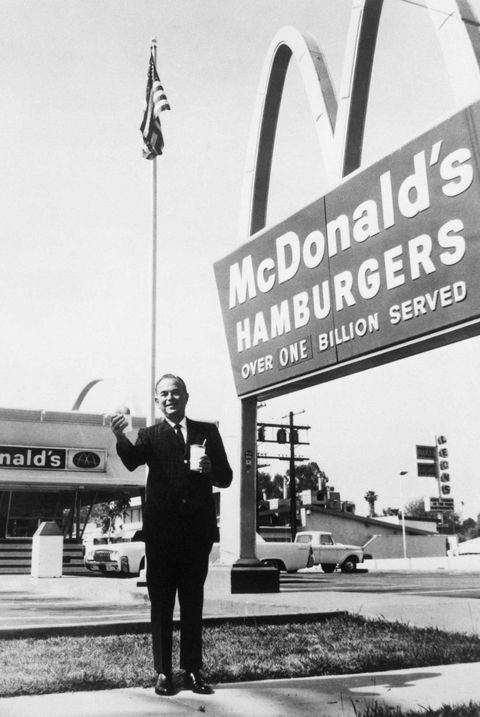 ray kroc is seen outside of mcdonald’s in this 1960 shot while he was founder and chairman of mcdonald’s, his relationship with the mcdonald’s brothers wasn’t all hugs and smiles