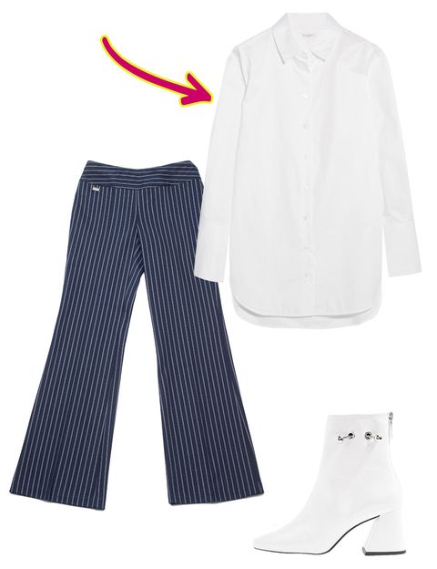 Clothing, White, Product, Footwear, Trousers, Jeans, Uniform, Pajamas, Design, Font, 