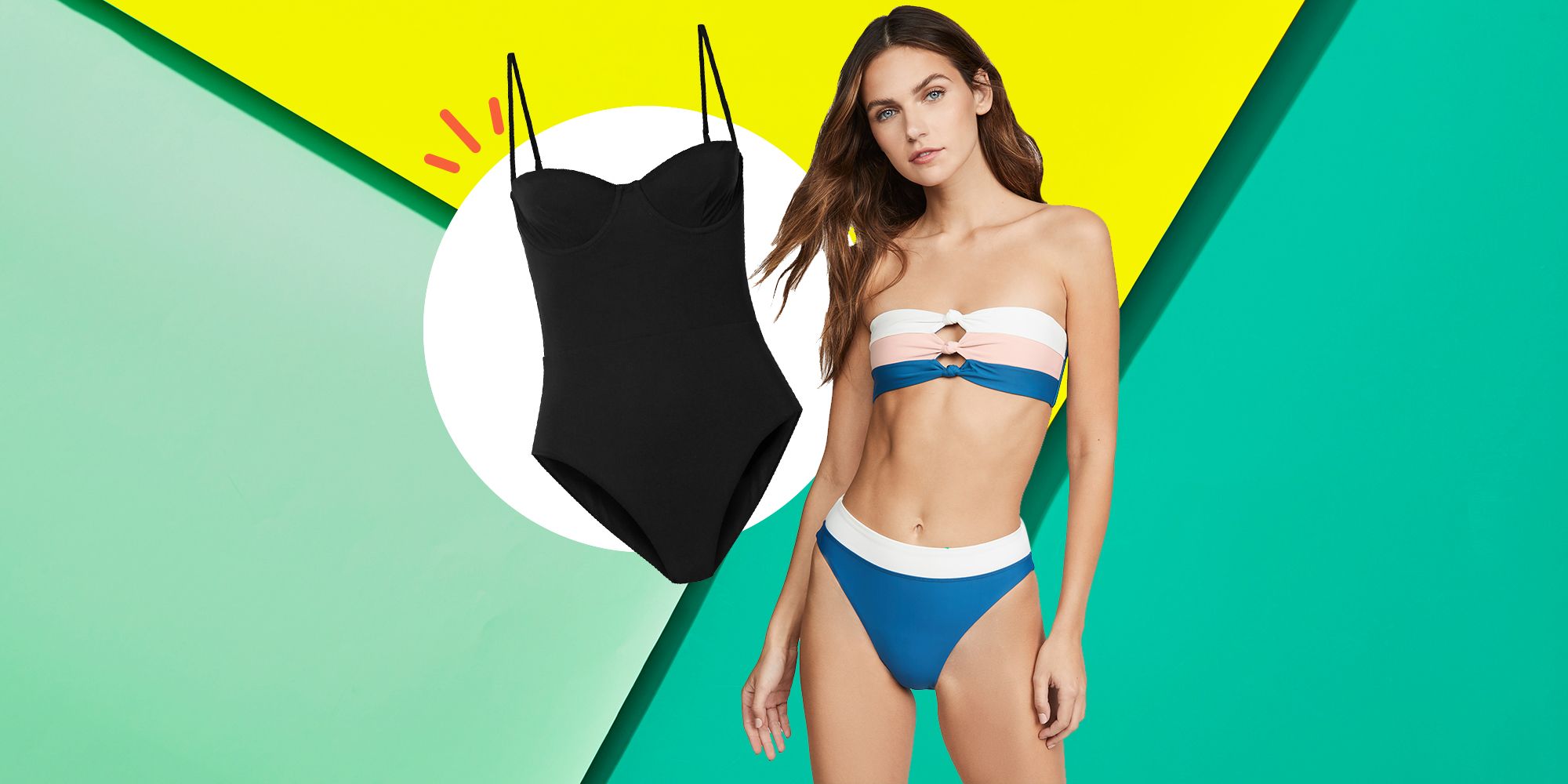 best type of swimsuit for small bust