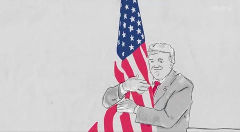 トランプの選挙動画の中にある 実に奇妙な場面 トランプの選挙動画の中にある 実に奇妙な場面