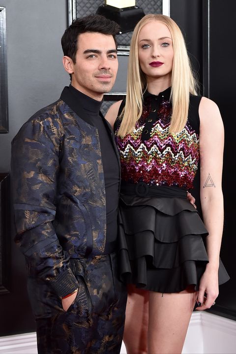 los angeles, california   january 26 joe jonas and sophie turner attend the 62nd annual grammy awards at staples center on january 26, 2020 in los angeles, california photo by axellebauer griffinfilmmagic