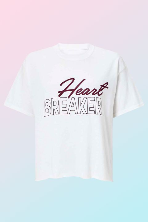 Gifts for the fashionista - ​White 'Heartbreaker' Slogan T-Shirt