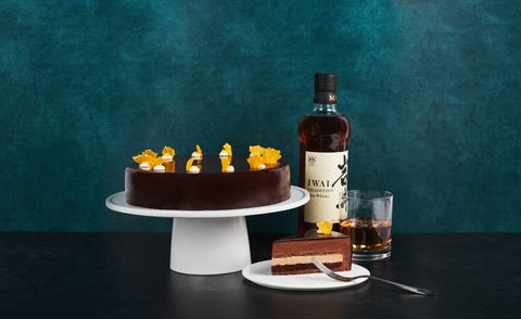 cake and whisky