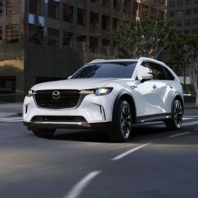 mazda cx 90 driving on road
