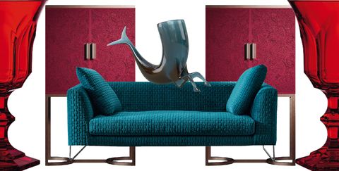 Furniture, Couch, Turquoise, Teal, Room, Chair, Living room, Interior design, Armrest, Comfort, 
