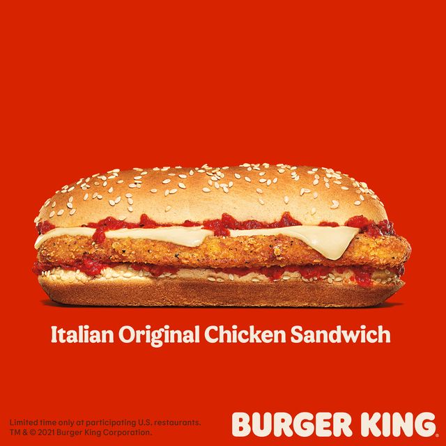 burger king italian original chicken sandwich