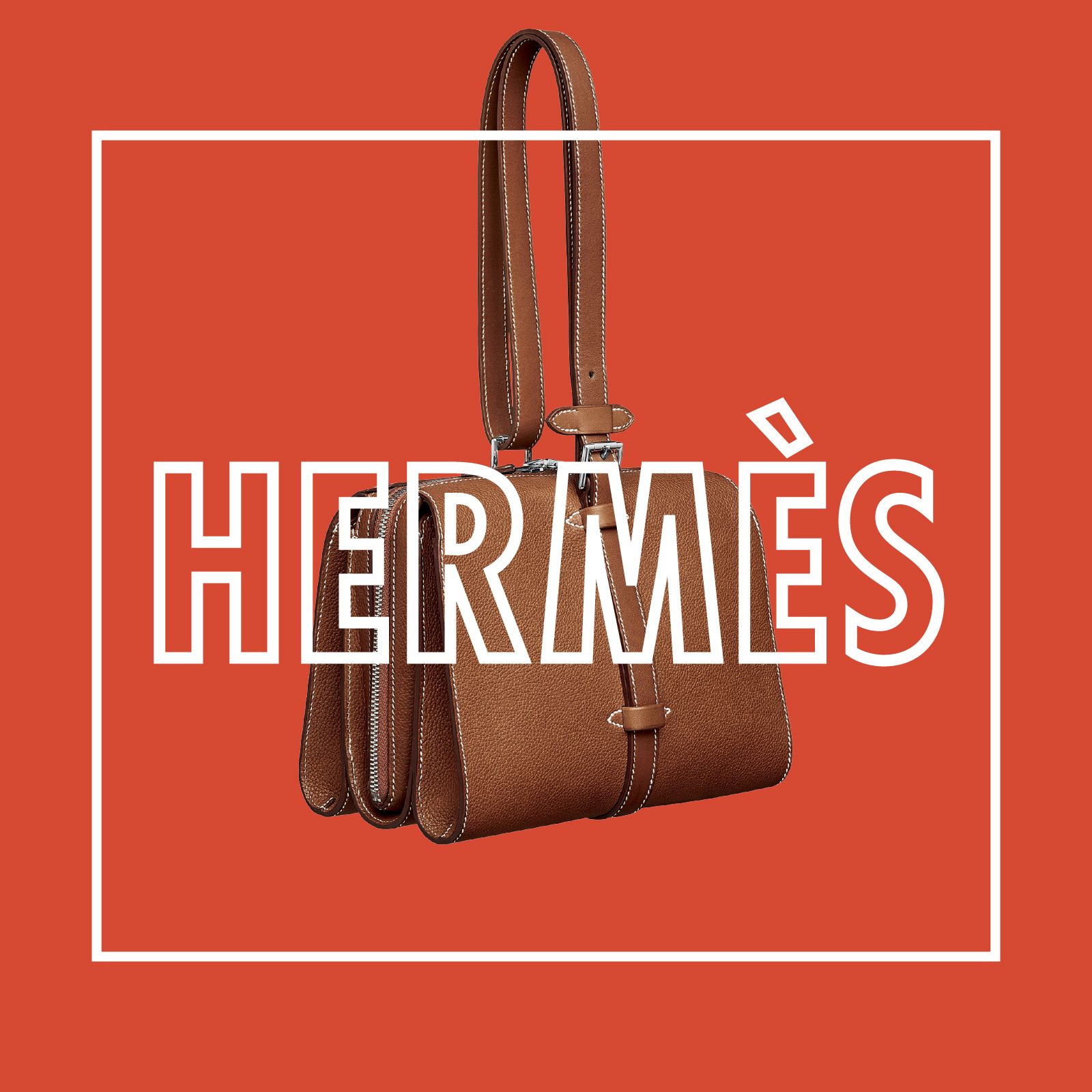 Hermes - エルメス HERMES ロゴ セカンドバッグ クラッチバッグ メイク