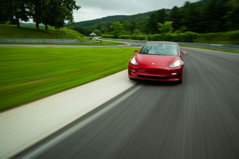 Tesla Model 3 Performance Track Test Image