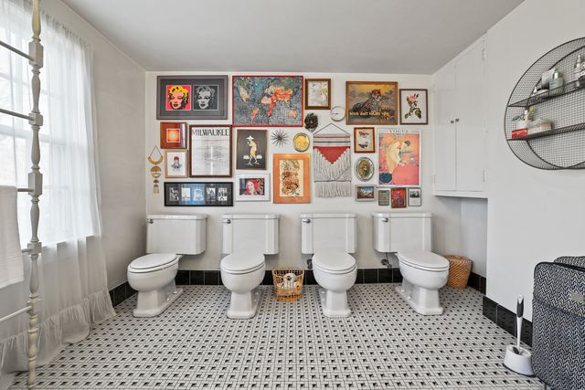 zillow listing zillow gone wild bathroom four toilets sinks