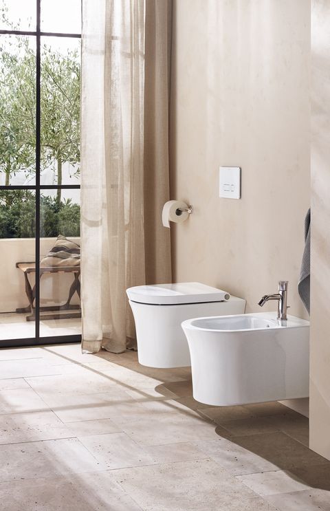duravit, white tulip bathroom collection by philippe starck