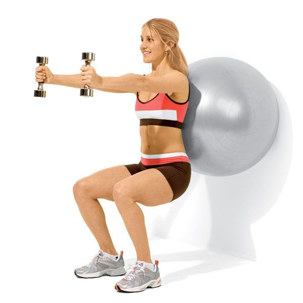 exercise ball weight lifting