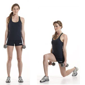 Lunge Backward--Diagonal