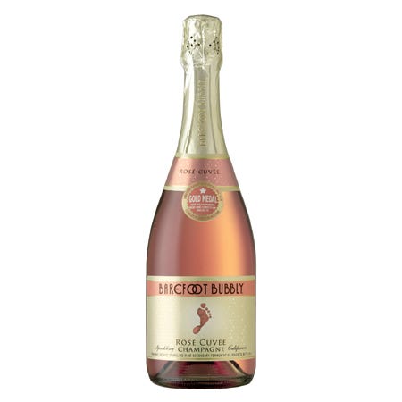 Barefoot Bubbly rosé cuvée champagne Christmas gifts: wine
