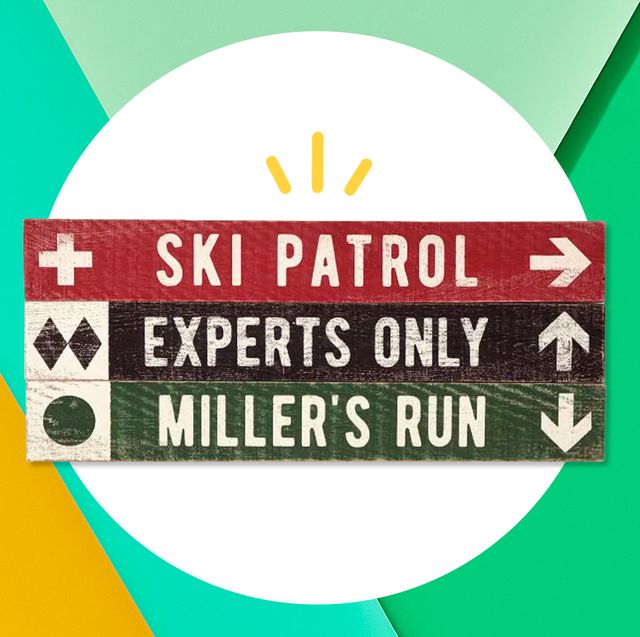 snowboarder gifts custom ski trail signs