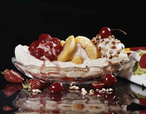 1980s frozen yogurt banana split dessert cherry on top photo by r diasclassicstockgetty images