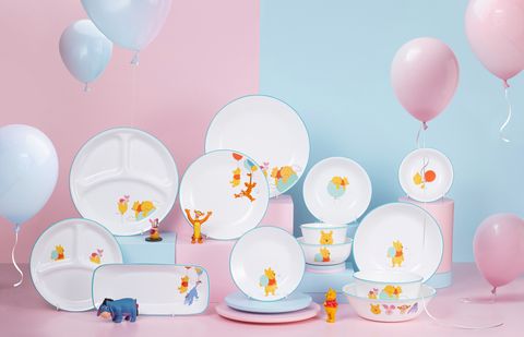 迪士尼粉絲尖叫！小熊維尼、米奇好朋友系列質感餐具上市，9款全新花色餐碗、餐盤通通必收