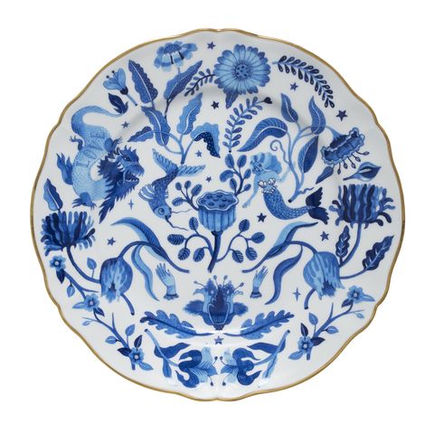 Porcelain, Blue and white porcelain, Dishware, Plate, Blue, Platter, Ceramic, Tableware, Dinnerware set, Serveware, 