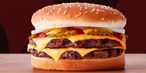 Food, Junk food, Hamburger, Fast food, Dish, Cuisine, Burger king premium burgers, Cheeseburger, Breakfast sandwich, Ingredient, 
