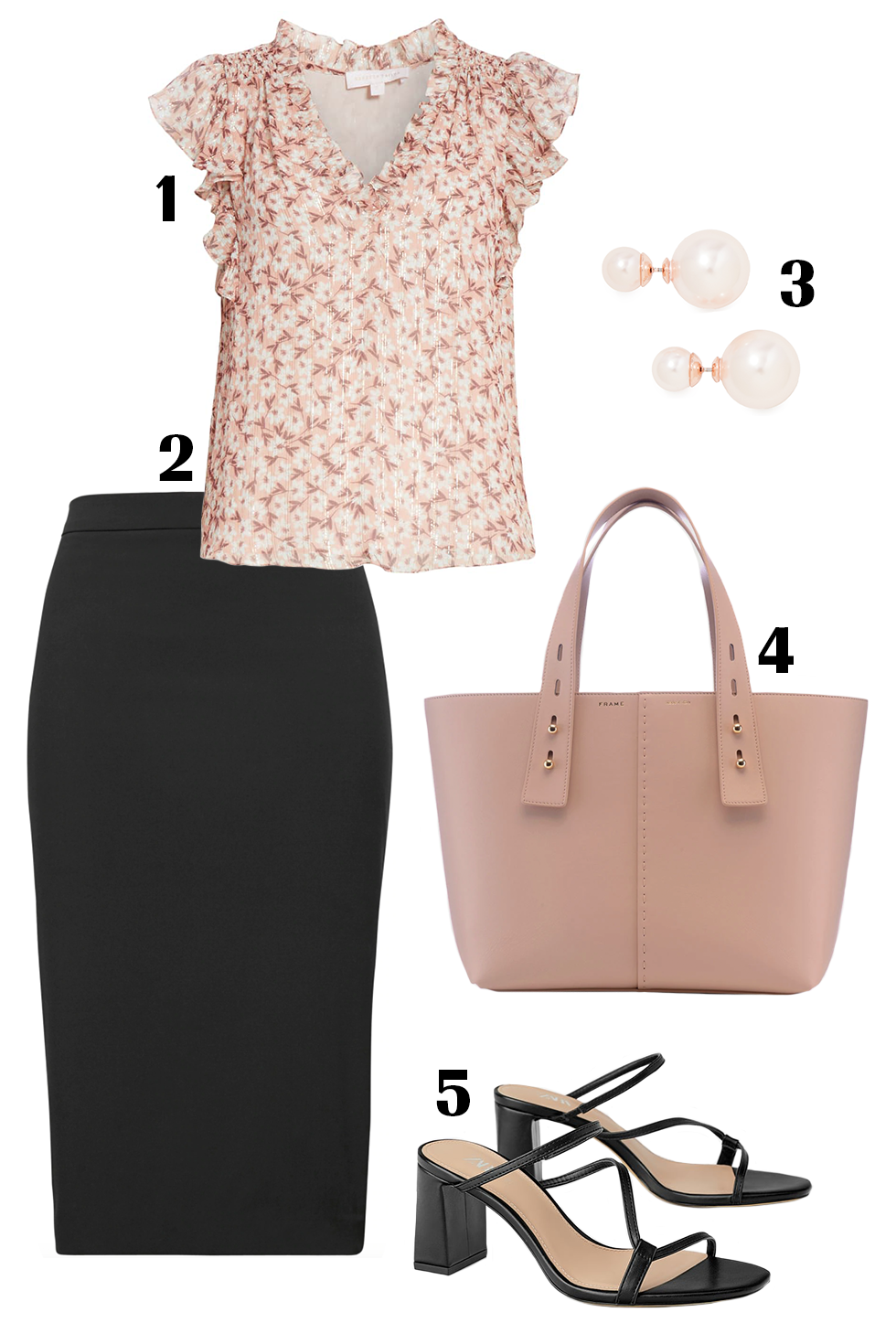 black pencil skirt work outfit