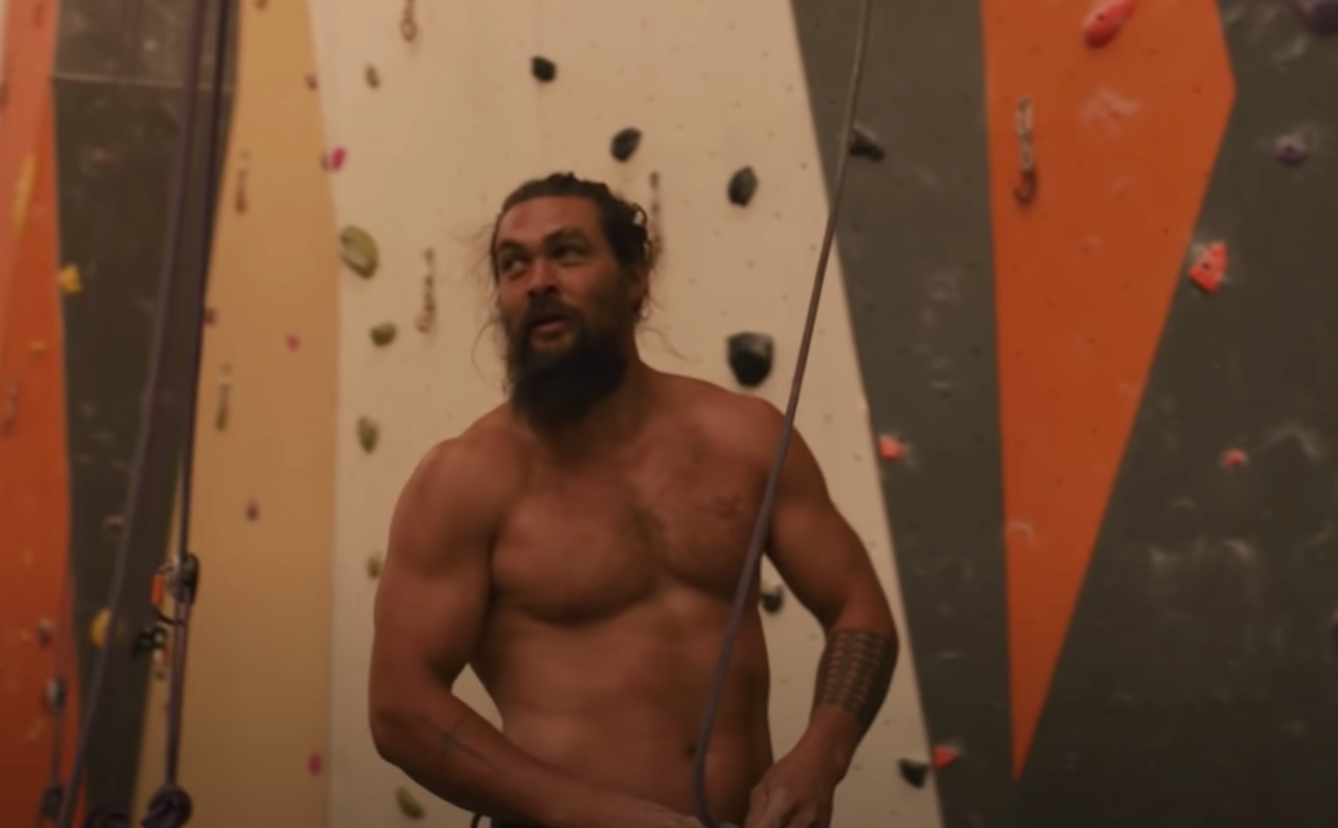 Jason Momoa Shares a Look at His Climbing Gym Workout