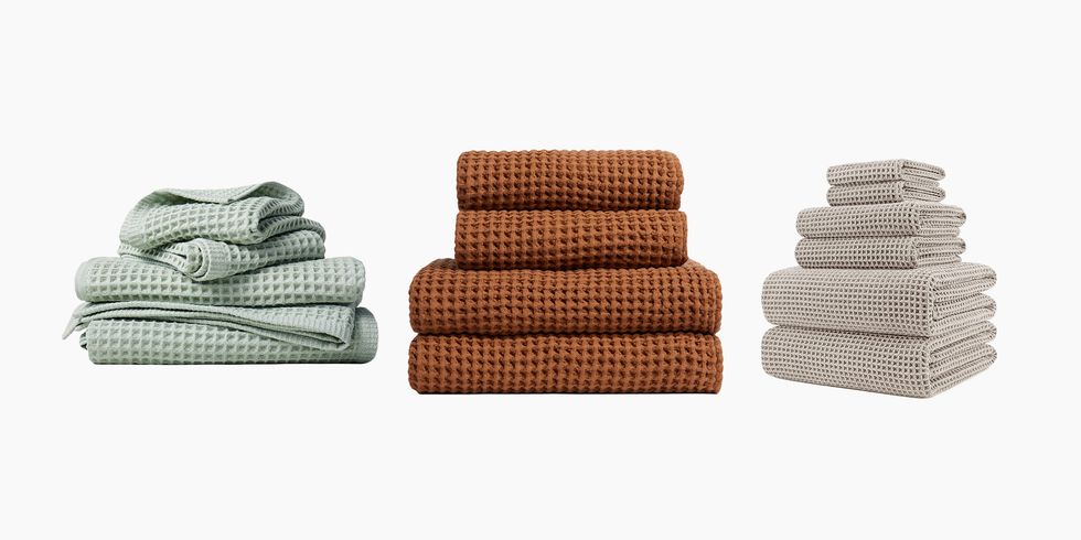 The 7 Best (and Most Stylish) Waffle Towels to Tidy Your Linen Closet