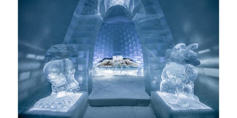 まるで アナ雪 の世界 スウェーデンのアイスホテル Elle Decor エル デコ