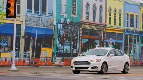 ford autonomous test vehicle