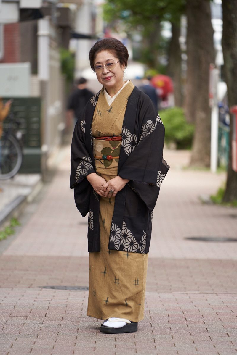 アンティーク着物を知る池田由紀子のおしゃれ提案｜10月・池田のモノトーン