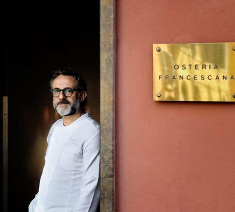 Massimo Bottura  en La Osteria Francescana, en Módena