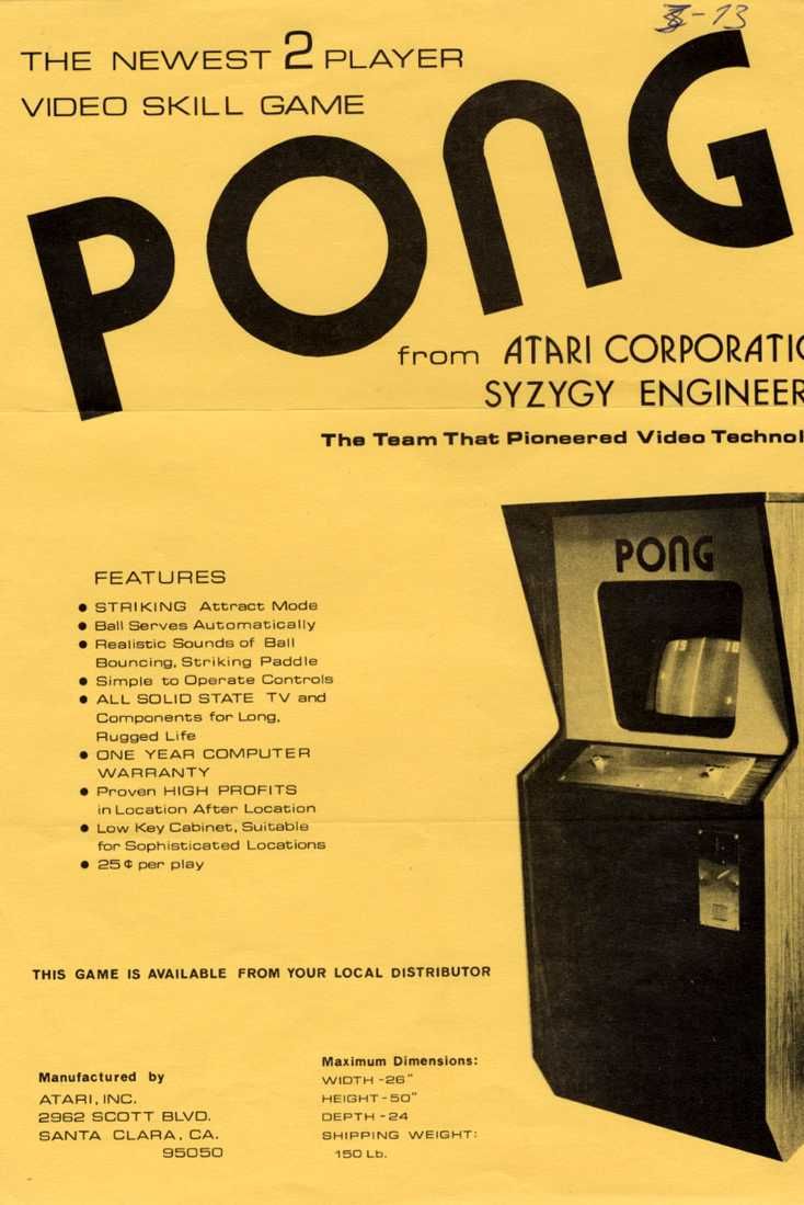 old video game pong