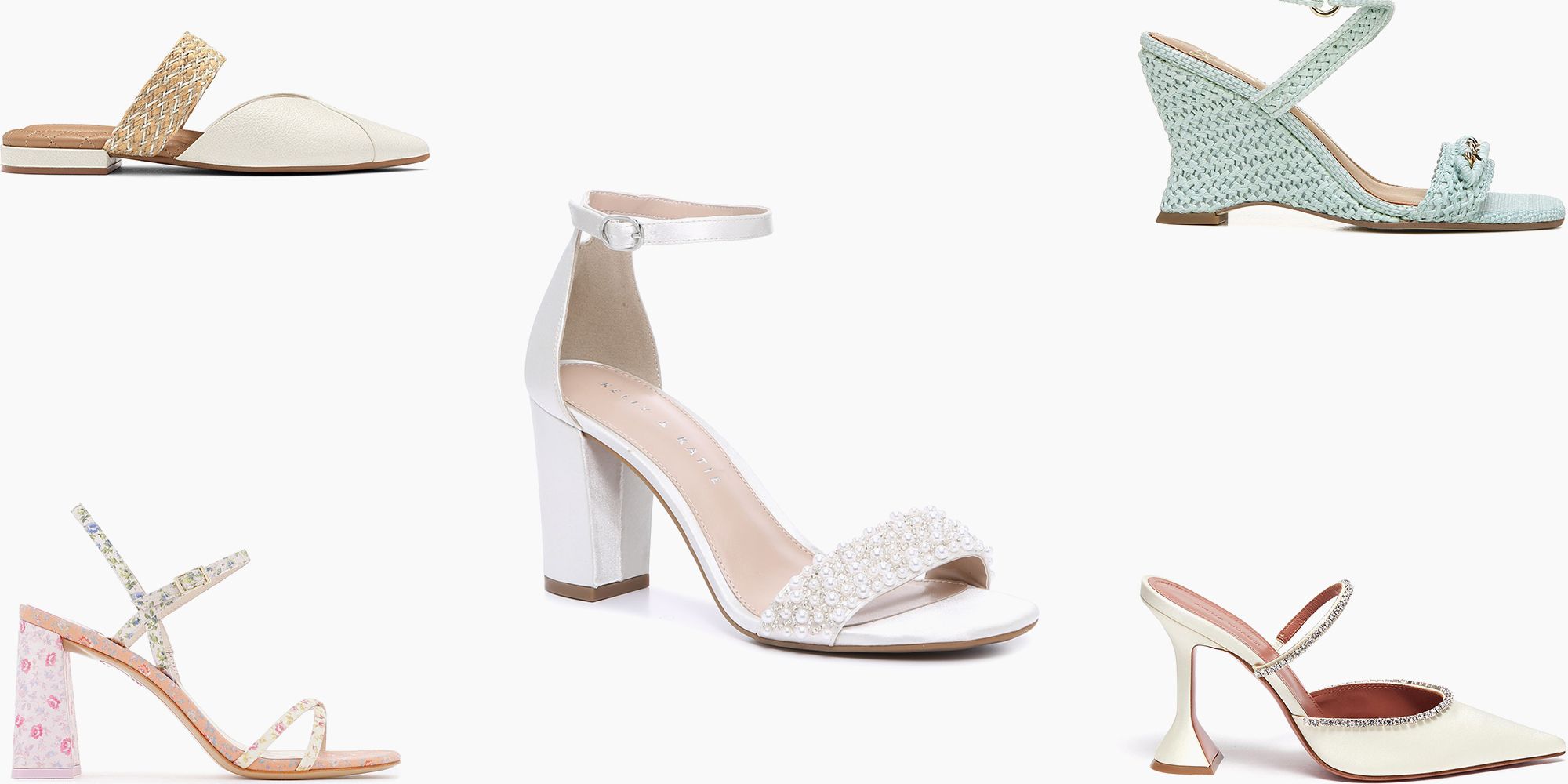 Ladies Ivory satin bridal bridesmaid Wedding shoe All Sizes Style PAIGE SECONDS 