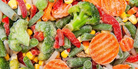fresh or frozen fruits and veggies